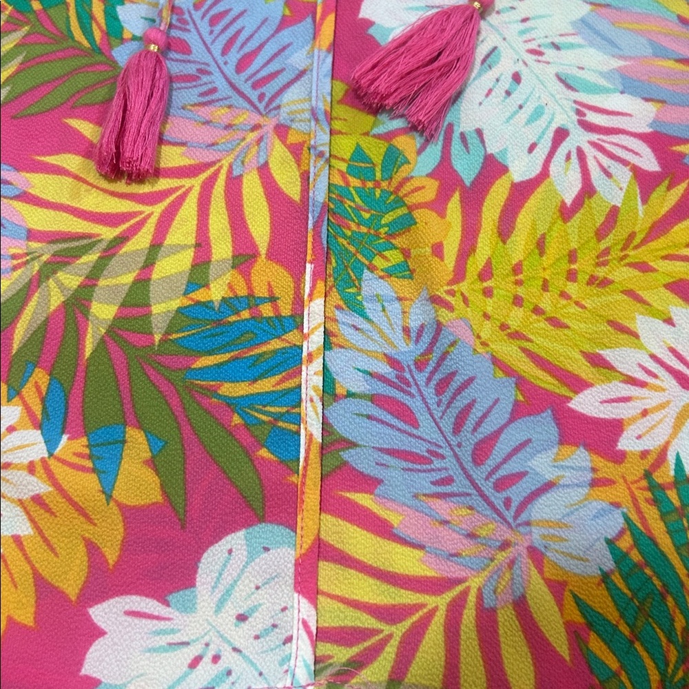 Rose & Olive Vibrant Leaf Print Blouse - Picture 2 of 7